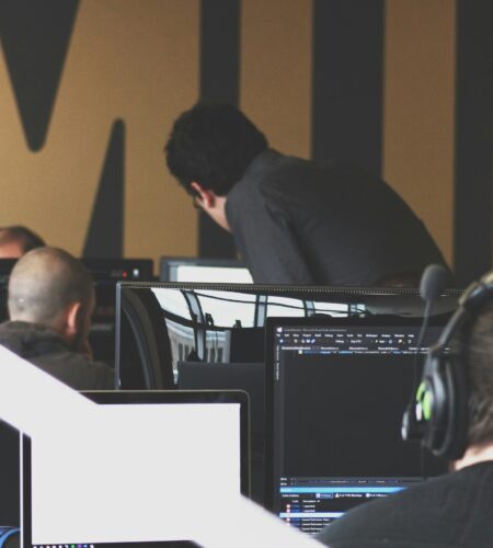 People working in an office
