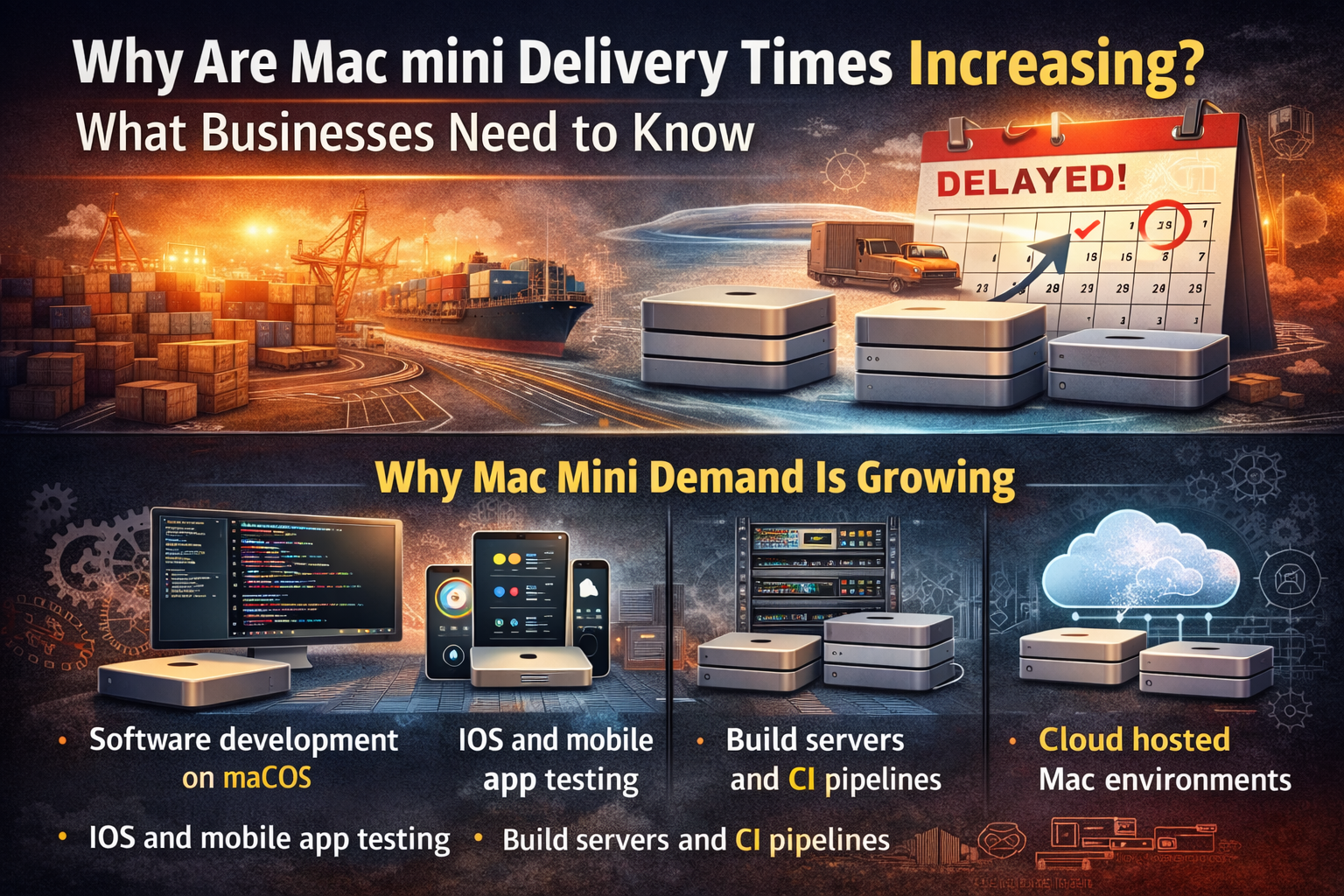 Mac mini delivery delays and demand growth